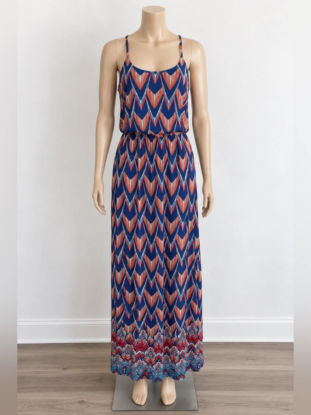 JUSTIFY Geometric Print Maxi Dress size medium